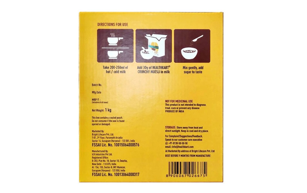 Healthkart Crunchy Muesli    Box  1 kilogram